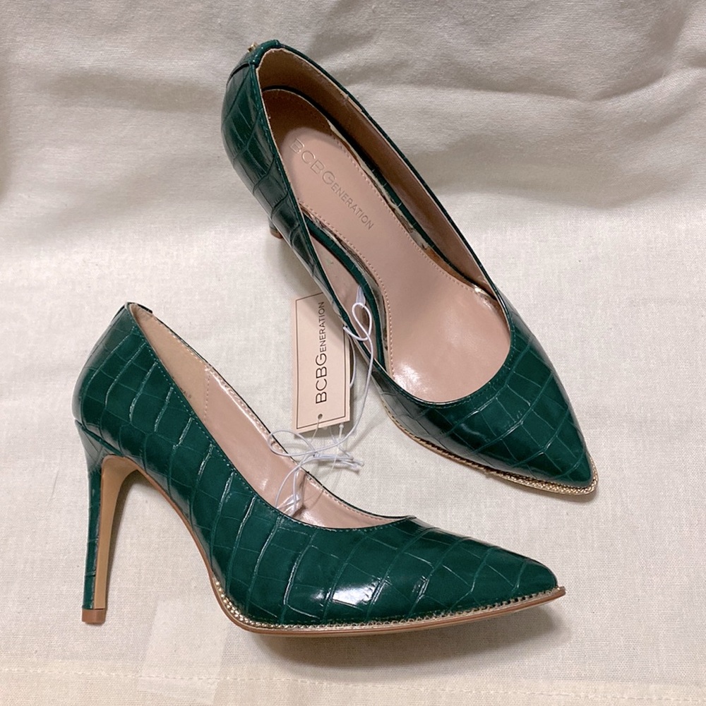 New BCBGeneration Emerald Heels